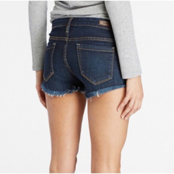 Blank NYC Little Queenie Denim Frayed Cut Off Shorts, Size 26 - Picture 5 of 14